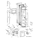 FREEZER DOOR Diagram and Parts List for TPX21PRXFWW  General Electric Refrigerator