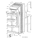 FRESH FOOD DOOR Diagram and Parts List for TPX21PRXFWW  General Electric Refrigerator