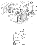 Part Location Diagram of WJ98X0713 GE COMPRESSOR