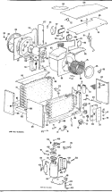 Section Diagram and Parts List for AD915DSZ1  General Electric Air Conditioner