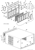 Section Diagram and Parts List for AFN15DSE1  General Electric Air Conditioner