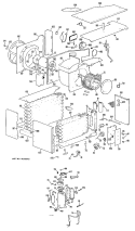 Section Diagram and Parts List for AFN15DSE1  General Electric Air Conditioner