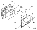 Section Diagram and Parts List for JGBC15GEK1  General Electric Range