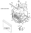 LOWER OVEN PARTS Diagram and Parts List for JKS26G*J4  General Electric Wall Oven