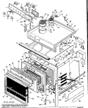 Part Location Diagram of WB53X5135 GE OVEN LINER