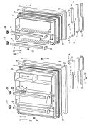 Section Diagram and Parts List for TBX18LLGRWH  General Electric Refrigerator