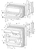 Section Diagram and Parts List for TBX18KKJR  General Electric Refrigerator