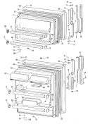 Section Diagram and Parts List for TBX18KKGR  General Electric Refrigerator