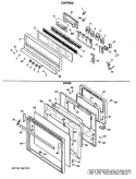 CONTROL Diagram and Parts List for JKP40G*K3  General Electric Wall Oven