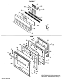 CONTROL Diagram and Parts List for JKP18G*K2  General Electric Wall Oven