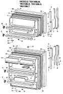 Section Diagram and Parts List for TBX18BLMRAD  General Electric Refrigerator