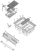 Section Diagram and Parts List for JP378B9N1  General Electric Cooktop