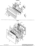 CONTROL Diagram and Parts List for JKP07*J6  General Electric Wall Oven