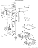 FRESH FOOD SECTION Diagram and Parts List for TFX20RLJ  General Electric Refrigerator