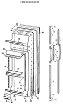 Section Diagram and Parts List for TFX24RLK  General Electric Refrigerator