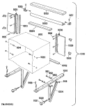Section Diagram and Parts List for APM15DBV1  General Electric Air Conditioner