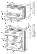 Section Diagram and Parts List for TBX18ALSLWH  General Electric Refrigerator