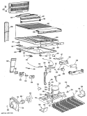 Section Diagram and Parts List for TBX25FLMLAD  General Electric Refrigerator