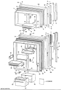 Section Diagram and Parts List for TBX25ZMRRAD  General Electric Refrigerator
