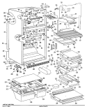 Section Diagram and Parts List for TBX25ZMRRAD  General Electric Refrigerator