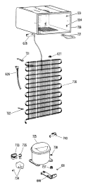 Section Diagram and Parts List for TA14SLCRAD  General Electric Refrigerator