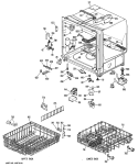 Section Diagram and Parts List for GSD1130L04  General Electric Dishwasher
