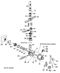 Section Diagram and Parts List for GSD1130L04  General Electric Dishwasher