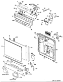 Section Diagram and Parts List for GSD2800L19  General Electric Dishwasher