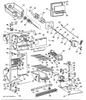 Section Diagram and Parts List for TFX22VMD  General Electric Refrigerator