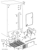 Section Diagram and Parts List for TFX22VMD  General Electric Refrigerator