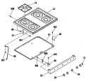 Part Location Diagram of WB62X1716 GE MAIN TOP-WHEAT