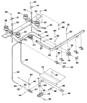 Section Diagram and Parts List for JLBS15GEK2  General Electric Range