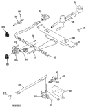 Section Diagram and Parts List for JGAS02PN1  General Electric Range