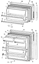 Section Diagram and Parts List for TBXY14SMELWH  General Electric Refrigerator