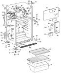 Section Diagram and Parts List for TBX16AMELAD  General Electric Refrigerator