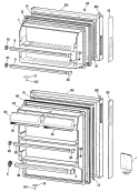 Section Diagram and Parts List for TBXY16SMELAD  General Electric Refrigerator