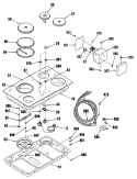 Part Location Diagram of WB64M0007 GE BURNER BOX