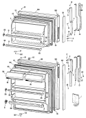 Section Diagram and Parts List for TBX14SPCRHA  General Electric Refrigerator