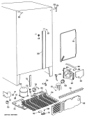 Section Diagram and Parts List for TFX20ZMA  General Electric Refrigerator