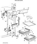 FRESH FOOD SECTION Diagram and Parts List for TFX20RNA  General Electric Refrigerator