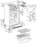 Section Diagram and Parts List for TBX16SPERWH  General Electric Refrigerator