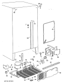 Section Diagram and Parts List for TFX20PMA  General Electric Refrigerator
