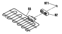Section Diagram and Parts List for PUB3A050  General Electric Wall Oven