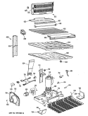 Section Diagram and Parts List for TBX21ZPJRWH  General Electric Refrigerator