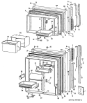 Part Location Diagram of 49-6654 GE TBX18 + UC