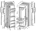 Section Diagram and Parts List for TFXC22ZMA  General Electric Refrigerator