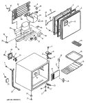 Section Diagram and Parts List for TAW2SPB  General Electric Refrigerator