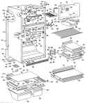 Part Location Diagram of WR32X1070 GE SHELF CANT GLASS