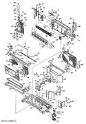 Section Diagram and Parts List for AZC515DBV3  General Electric Air Conditioner