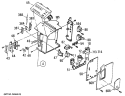 Section Diagram and Parts List for AZC515DBV3  General Electric Air Conditioner